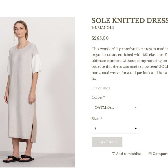 Humanoid Cloth Label Sole Dress White Medium NWT Retail $265 RARE FIND - Picture 4 of 15